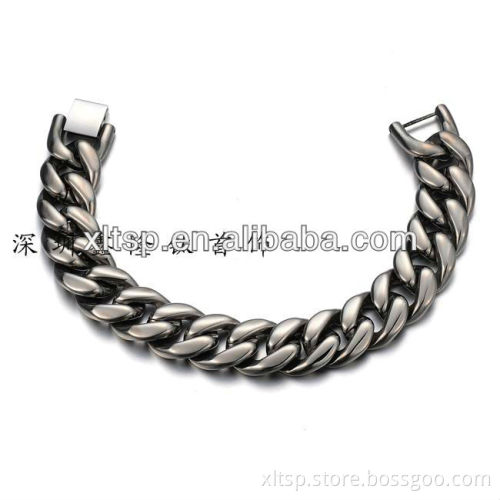 XLT-015 Mens Biker Bracelets in Pure Titanium
